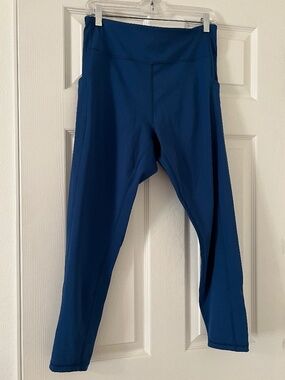 Blue 7/8 Leggings